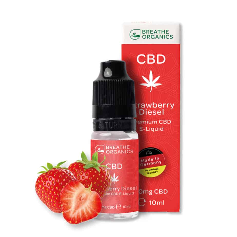 Breathe Organics - Strawberry -CBD E-Liquid 6% (600mg) - 10ml