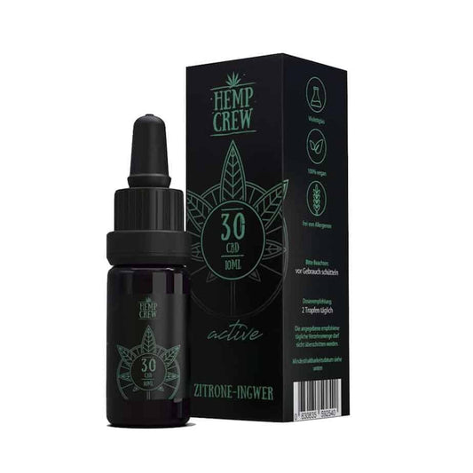 Hemp Crew - ACTIVE - Zitrone-Ingwer - CBD Öl 30% (3.000mg) - 10ml