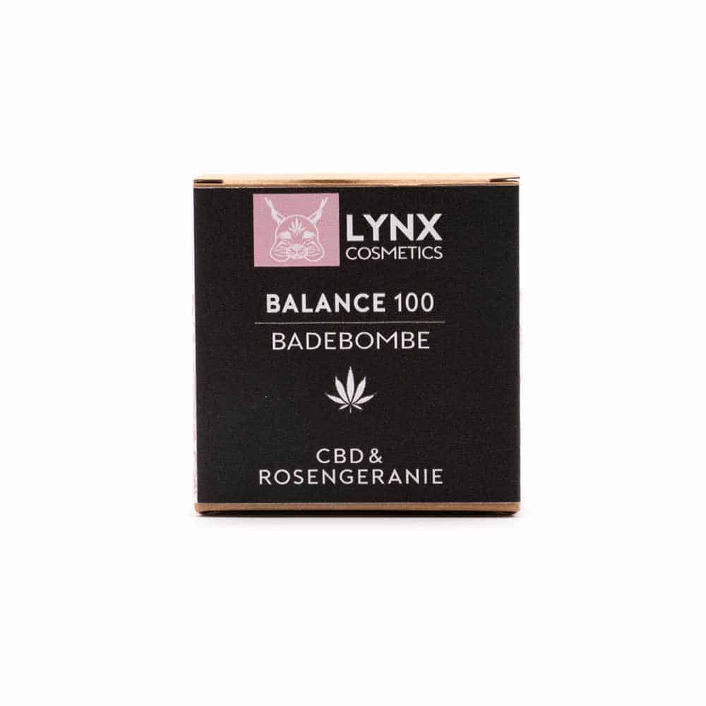 LYNX - CBD Badekugel Rosengeranie - Balance (100mg) CBD - 140g