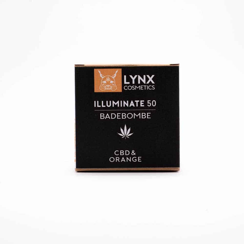 LYNX - CBD Badekugel Orange & Grapefruit - Illuminate (100mg) CBD - 140g