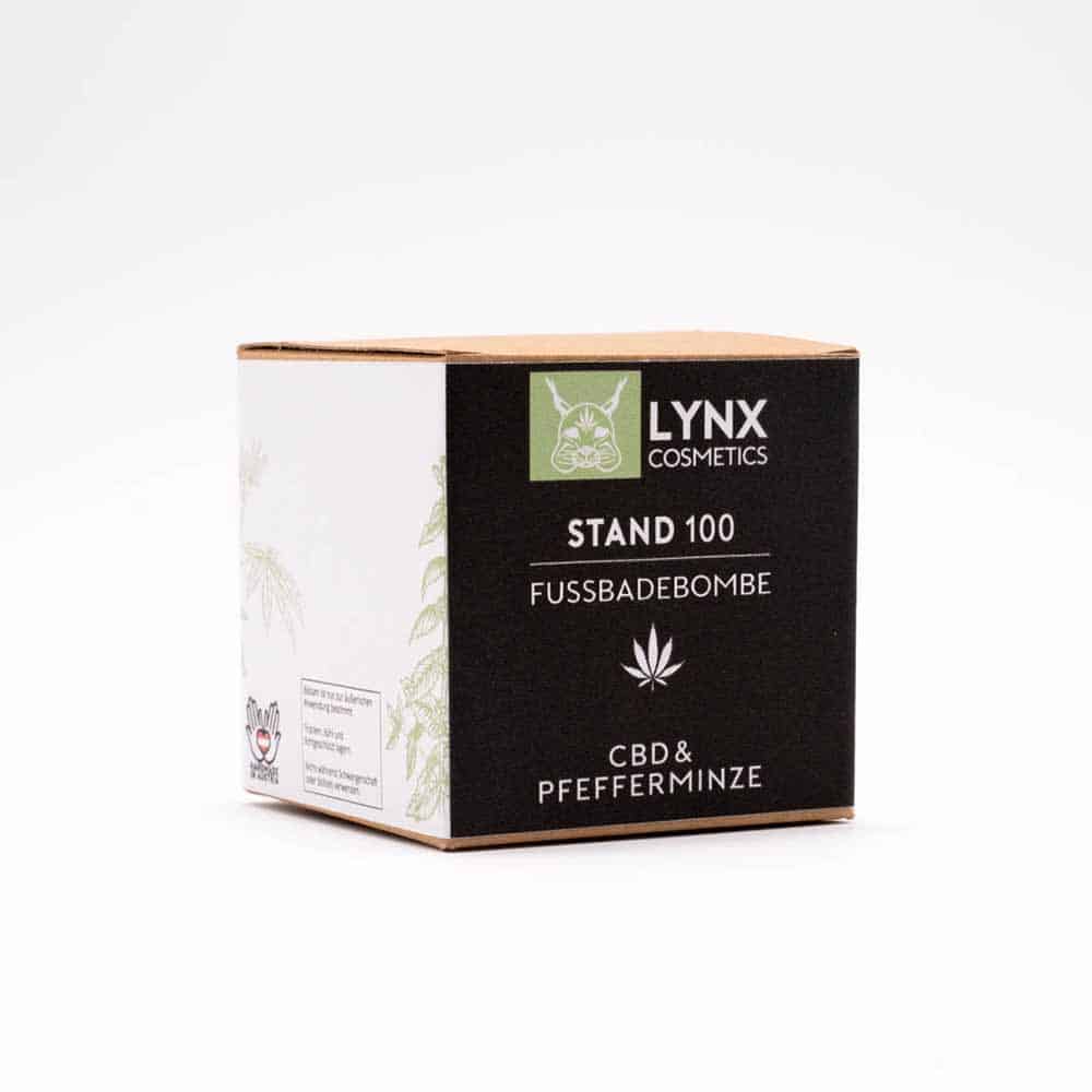 LYNX CBD Fußbadebombe - CBD Kosmetik (100mg) CBD - 90g