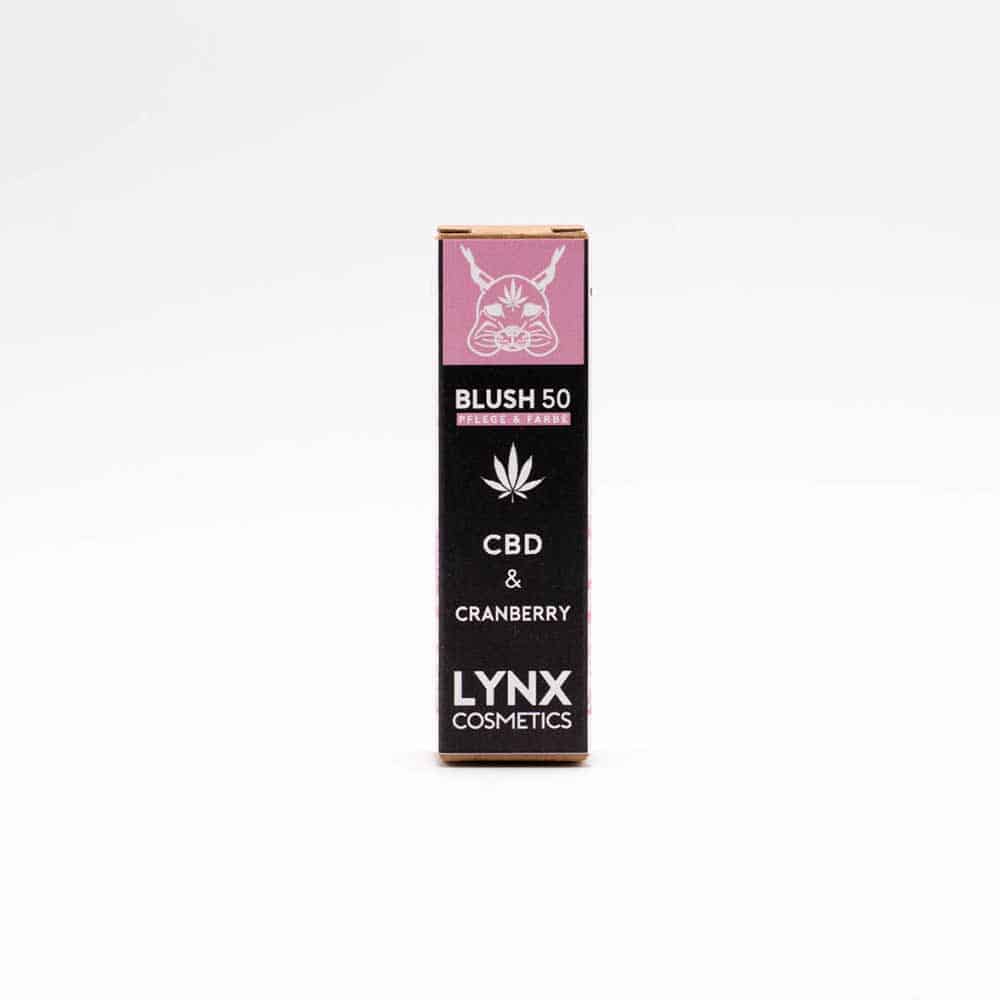 LYNX CBD Lippenpflegestift - BLUSH 50 - Cranberry - Rosa - 50mg CBD - 5g