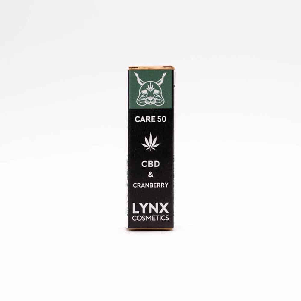 LYNX CBD Lippenpflegestift - CARE 50 - Cranberry - Farblos - 50mg CBD - 5g