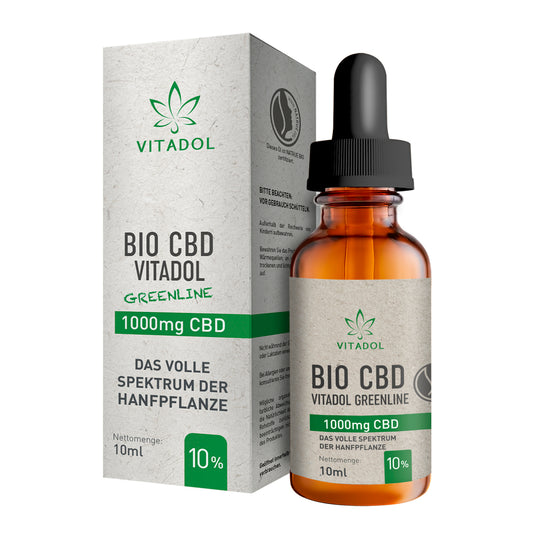 Vitadol Greenline - Bio CBD Öl 10% (1.000mg) - 10ml