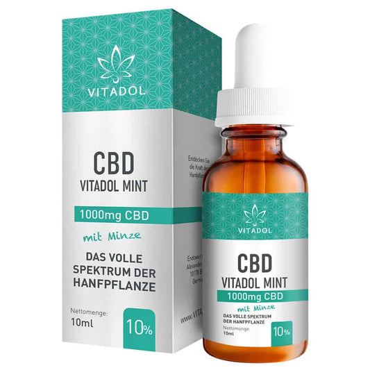 Vitadol Mint - Bio CBD Öl 10% (1.000mg) - 10ml