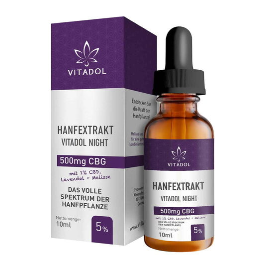 Vitadol Night Hanfextrakt mit 5% CBG 1% CBD